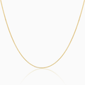 Collar de cadena con eslabones clásicos de 10k